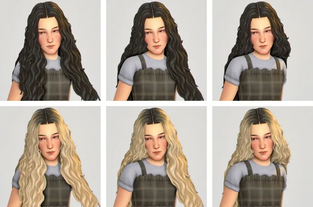 Vista previa de Aharris00britney' Eden cabello (Kids conversiones), cabello de its-adrienpastel para Los Sims 4.