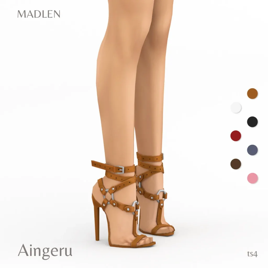 Vista previa de Aingeru get ready for the late night summer walk, zapatos de madlensims para Los Sims 4.