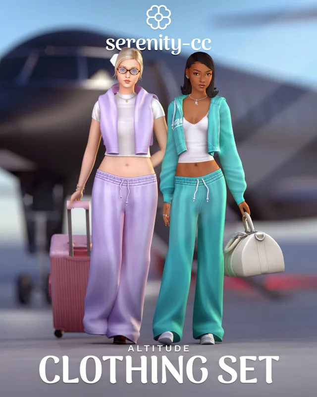 Vista previa de Altitude Set, crear un sim de serenity-cc para Los Sims 4.
