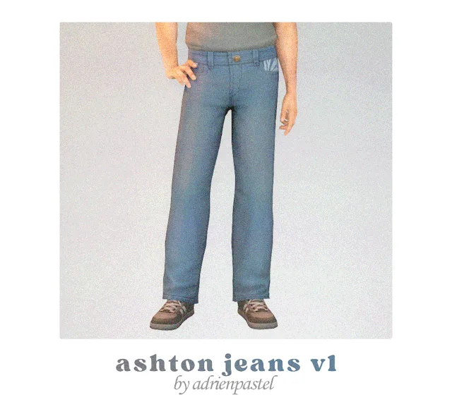 Vista previa de Ashton Jeans, ropa de its-adrienpastel para Los Sims 4.