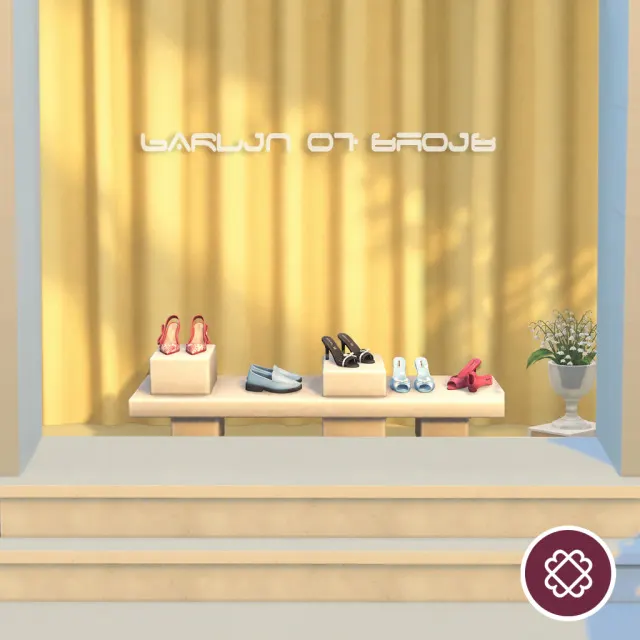 Vista previa de Avera - CAS zapatos, zapatos de bostyny para Los Sims 4.