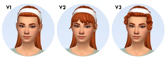 Vista previa de AZURE cabello BY IMVIKAI, cabello de imvikai para Los Sims 4.