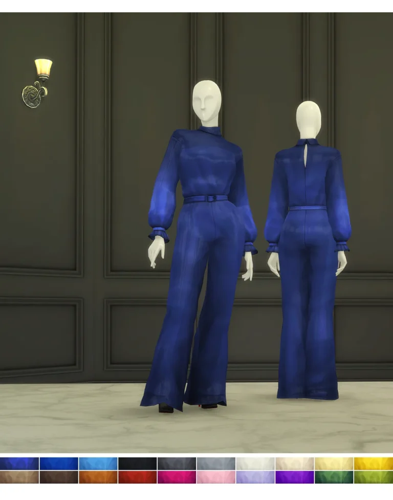Vista previa de Baroness I / Jumpsuit (20 color), crear un sim de rustys-cc para Los Sims 4.