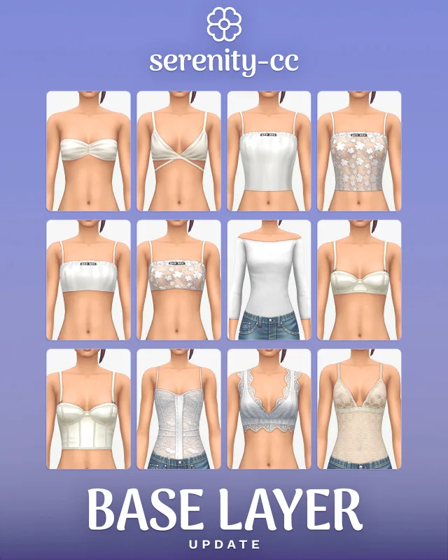 Vista previa de Base Layer Update, crear un sim de serenity-cc para Los Sims 4.