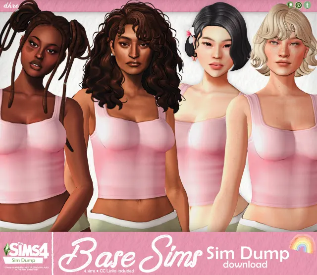 Vista previa de Base Sims - Sim Dump #1, sims de dhreamcc para Los Sims 4.
