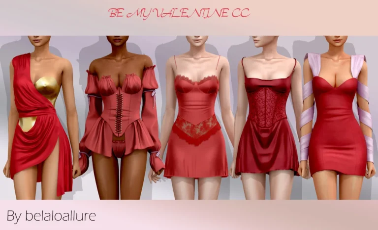 Vista previa de Be my valentine cc, crear un sim de belaloallure3 para Los Sims 4.