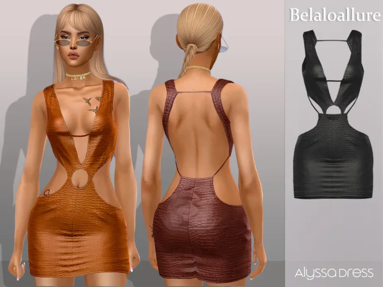 Vista previa de Belaloallure_Alyssa cc, crear un sim de belaloallure3 para Los Sims 4.