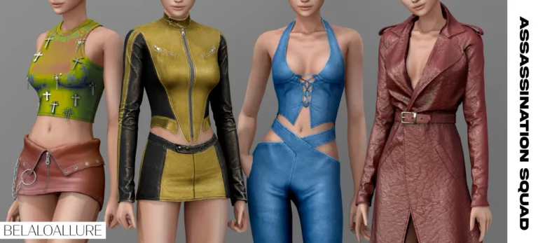 Vista previa de Belaloallure_Assassination Squad cc, crear un sim de belaloallure3 para Los Sims 4.