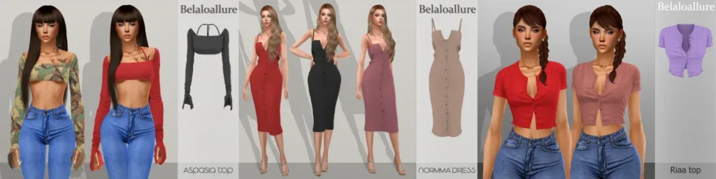 Vista previa de Belaloallure_Mega package file :, crear un sim de belaloallure3 para Los Sims 4.