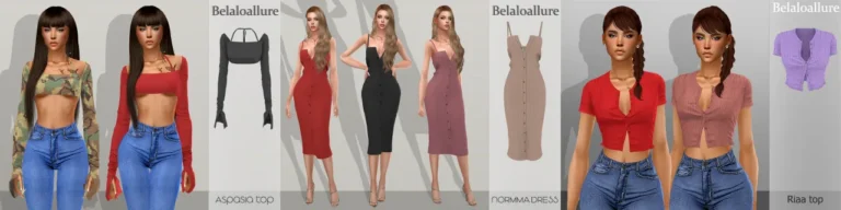 Vista previa de Belaloallure_Mega package file :, crear un sim de belaloallure3 para Los Sims 4.