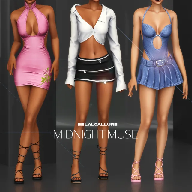 Vista previa de Belaloallure_Midnight muse, crear un sim de belaloallure3 para Los Sims 4.