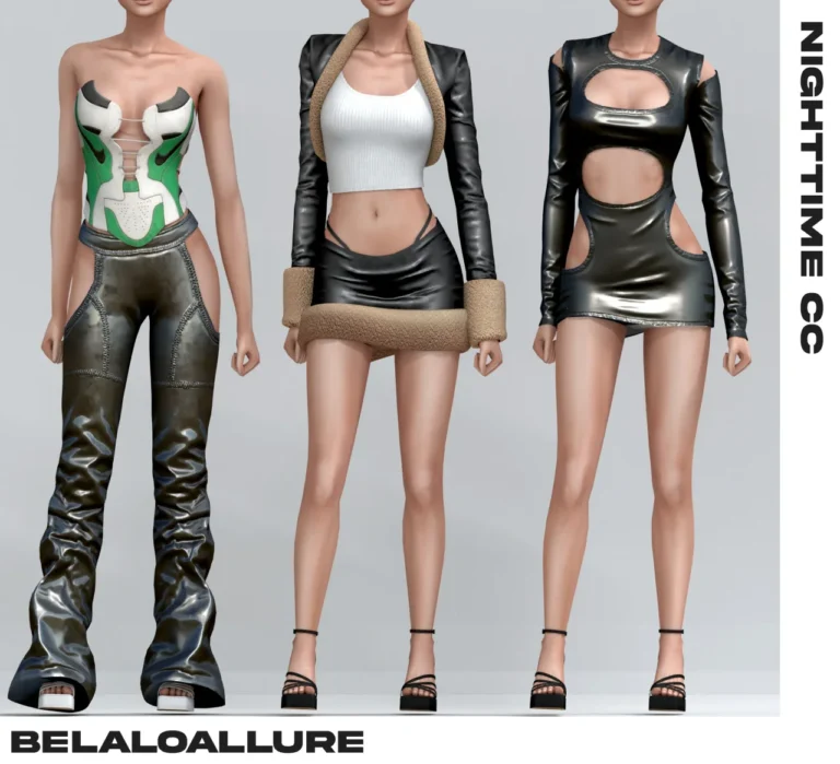 Vista previa de Belaloallure_Nightime cc, crear un sim de belaloallure3 para Los Sims 4.
