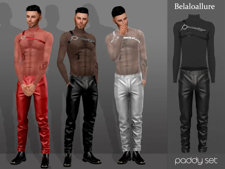 Vista previa de Belaloallure_paddy set, crear un sim de belaloallure3 para Los Sims 4.