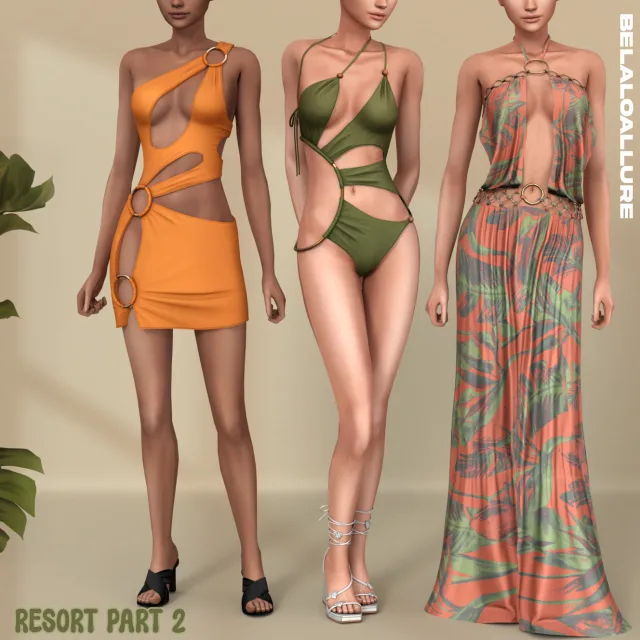 Vista previa de Belaloallure_Resort cc colección part 2, crear un sim de belaloallure3 para Los Sims 4.