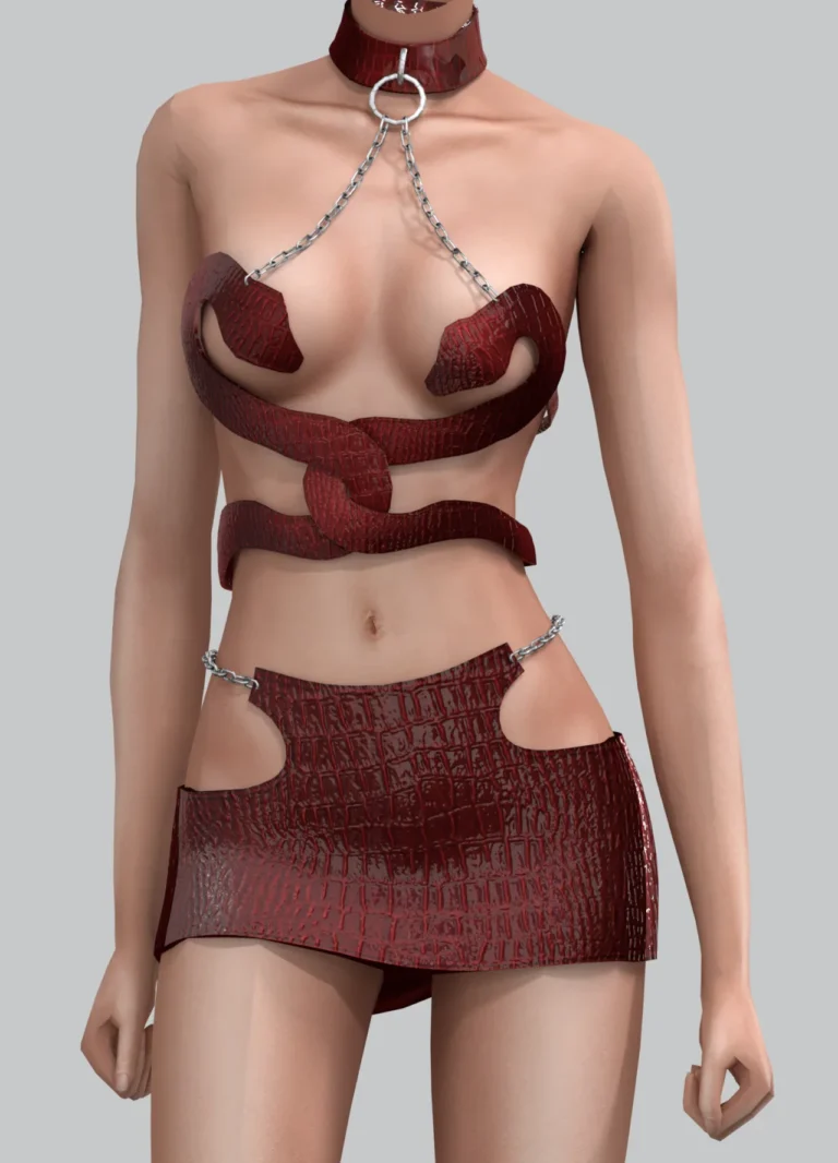 Vista previa de Belaloallure_Serpent set, crear un sim de belaloallure3 para Los Sims 4.