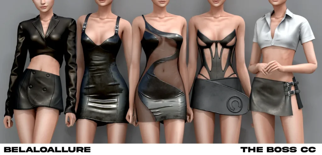 Vista previa de Belaloallure_The Boss cc, crear un sim de belaloallure3 para Los Sims 4.