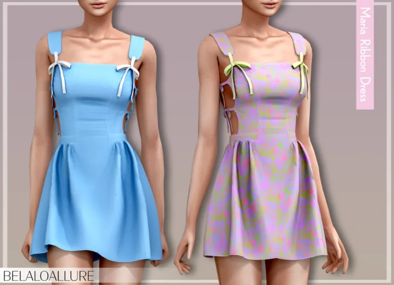 Vista previa de Belaoallure_Ribbon cc, crear un sim de belaloallure3 para Los Sims 4.
