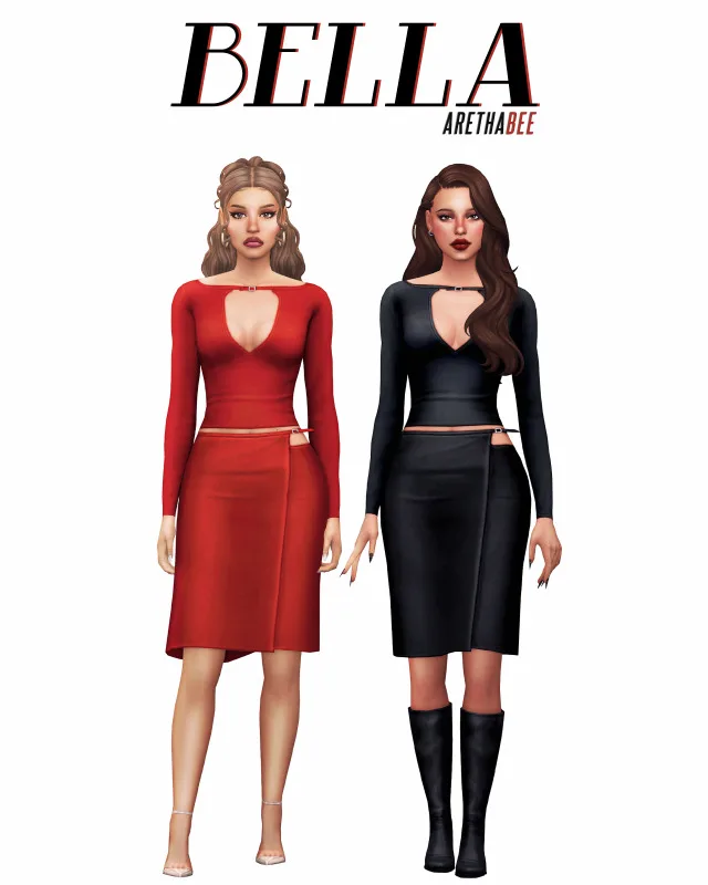 Vista previa de BELLA SET, crear un sim de arethabee para Los Sims 4.