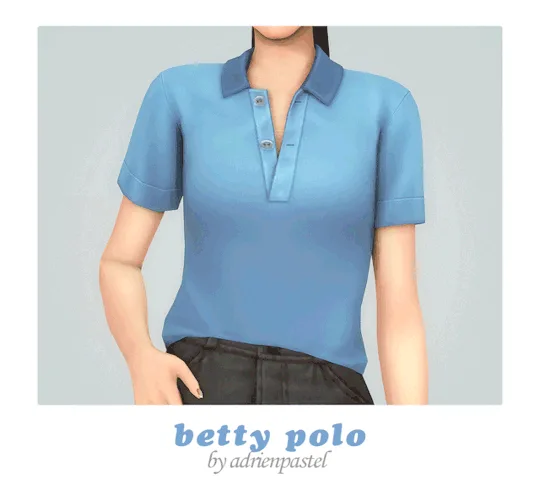 Vista previa de Betty Polo, accesorios de its-adrienpastel para Los Sims 4.