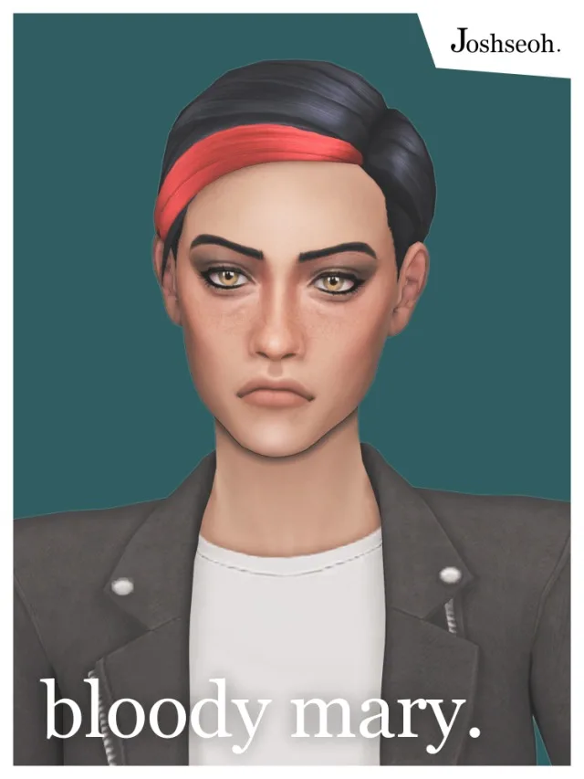 Vista previa de Bloody Mary cabello (cabello Commissions), cabello de joshseoh para Los Sims 4.