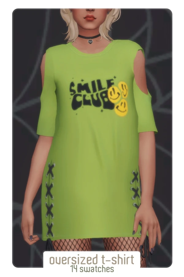 Camiseta larga verde de la colección Sueño adolescente