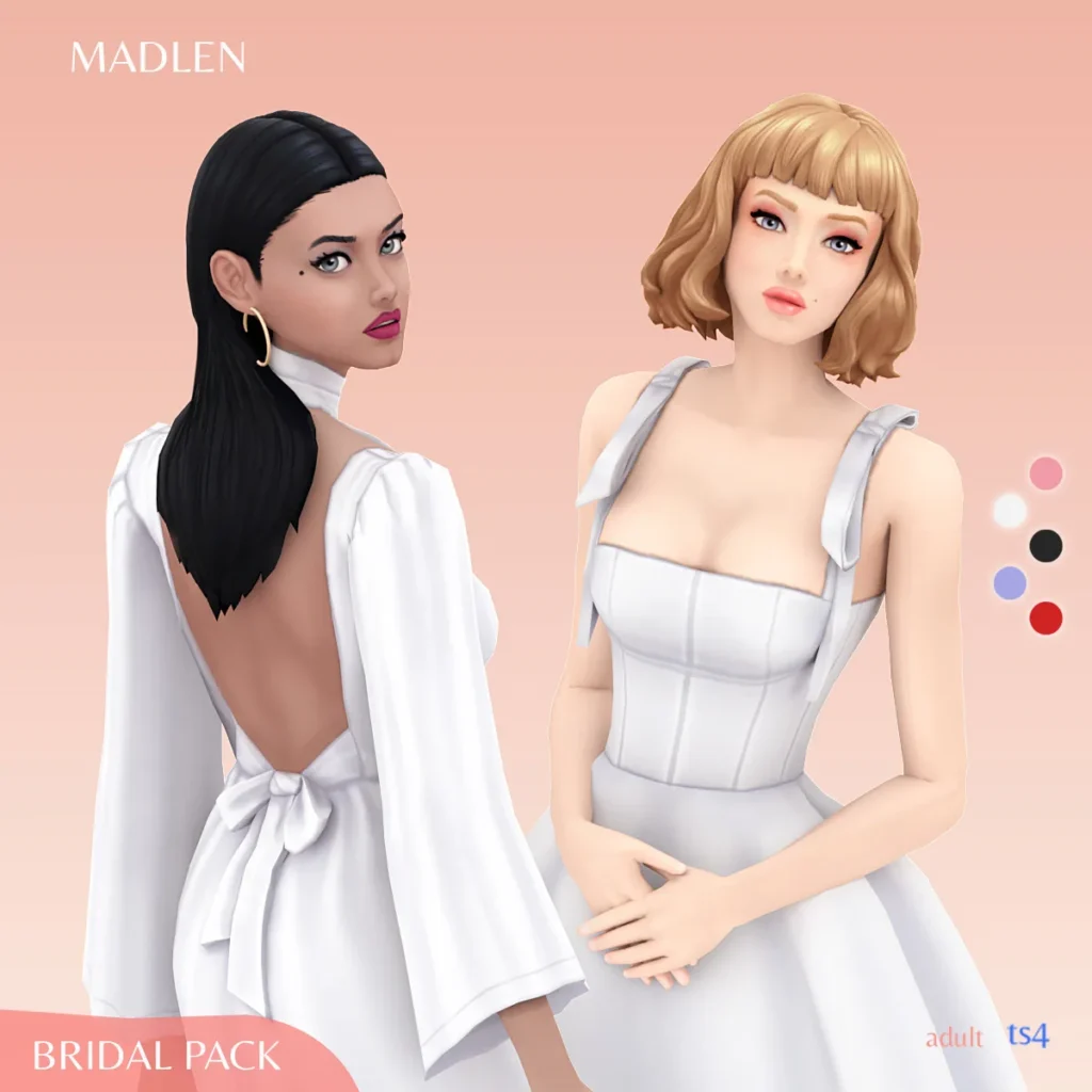 Vista previa de Bridal pack wedding time this pack includes two, ropa de madlensims para Los Sims 4.