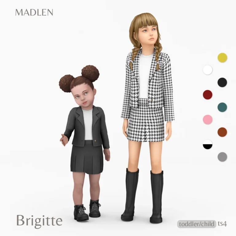 Vista previa de Brigitte conjunto autumn is just around the corner, ropa de madlensims para Los Sims 4.