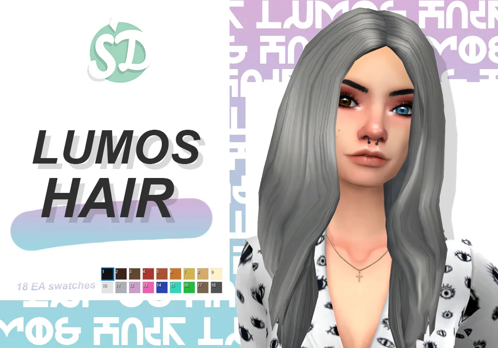 Vista previa de Cabello lumos, cabello de sondescent para Los Sims 4.