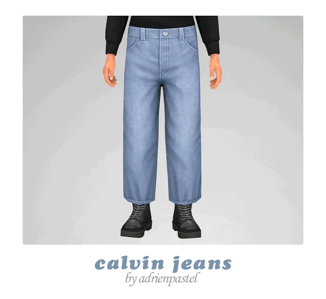 Vista previa de Calvin Jeans, ropa de its-adrienpastel para Los Sims 4.