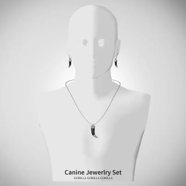 Vista previa de Canine Jewerlry Set, crear un sim de gorillax3-cc para Los Sims 4.
