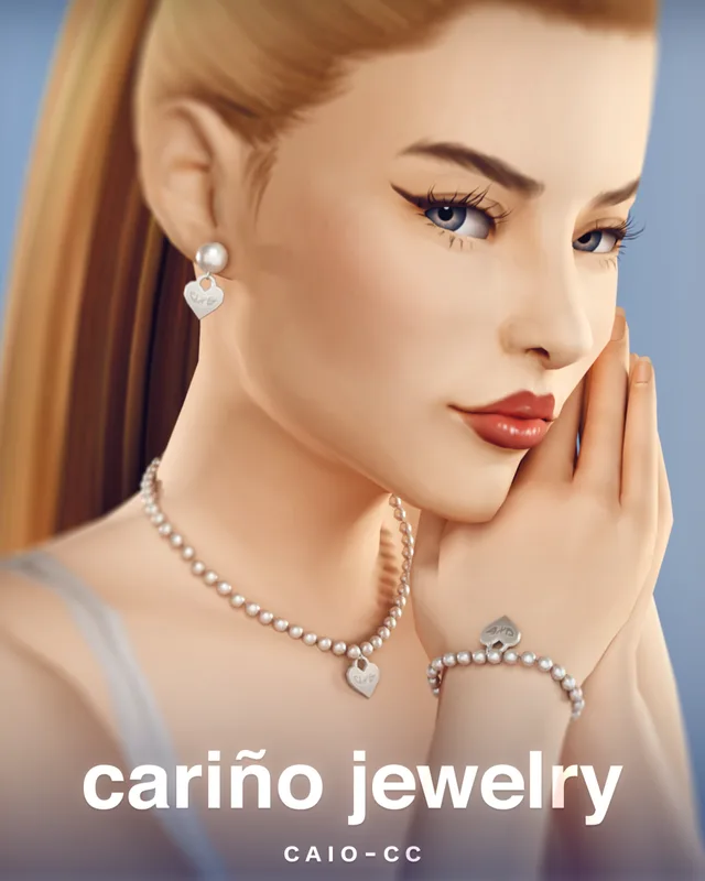 Vista previa de Cariño Jewelry, accesorios de caio-cc para Los Sims 4.