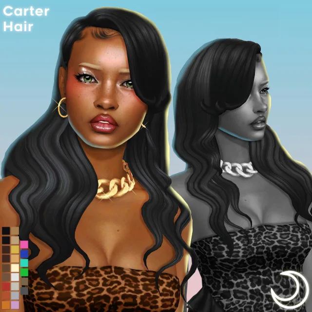 Vista previa de CARTER cabello BY IMVIKAI, cabello de imvikai para Los Sims 4.