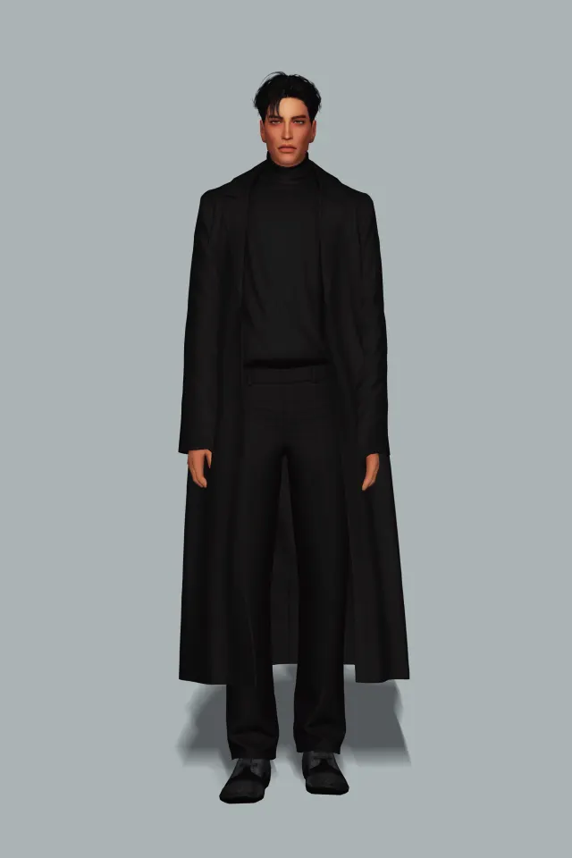 Vista previa de Carven Coat, crear un sim de gorillax3-cc para Los Sims 4.
