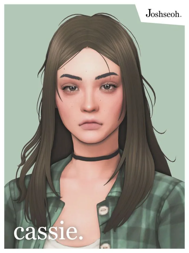 Vista previa de Cassie cabello (cabello Commissions), cabello de joshseoh para Los Sims 4.