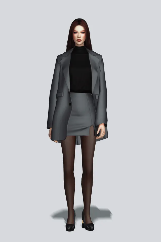 Vista previa de Casual Suit III AF, crear un sim de gorillax3-cc para Los Sims 4.