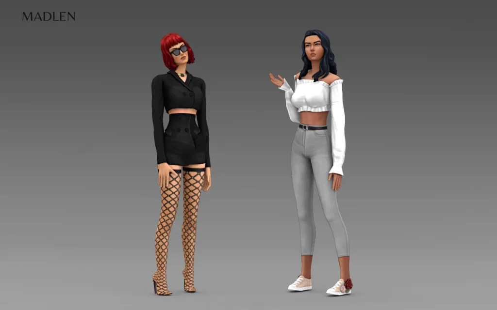 Vista previa de Cc check out some of the cc released this month, zapatos de madlensims para Los Sims 4.