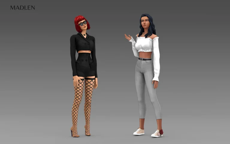 Vista previa de Cc check out some of the cc released this month, zapatos de madlensims para Los Sims 4.