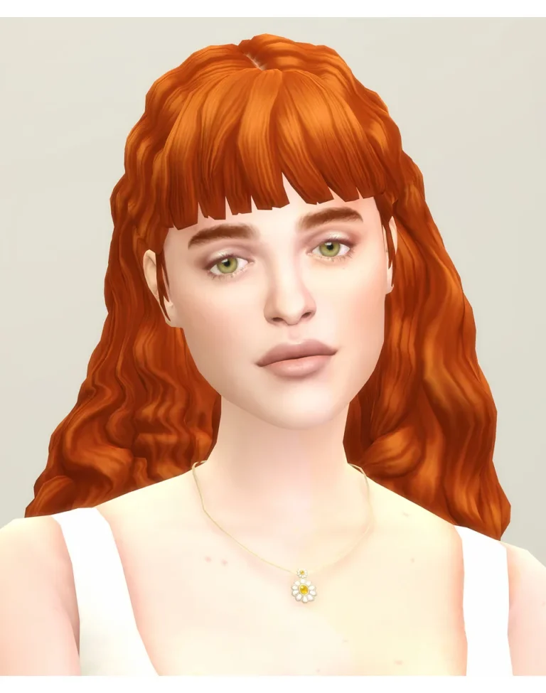 Vista previa de Chloé cabello (26 color), cabello de rustys-cc para Los Sims 4.