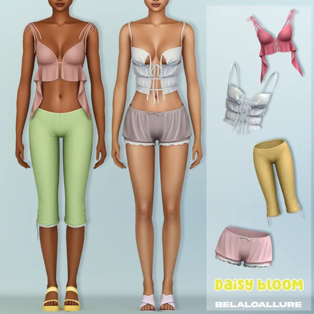 Vista previa de Colección Belaloallure_Daisy bloom, crear un sim de belaloallure3 para Los Sims 4.