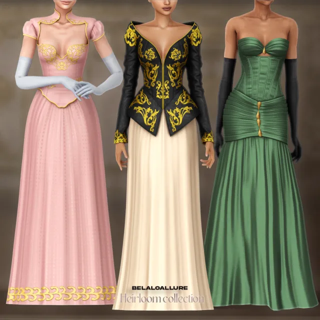 Vista previa de Colección Belaloallure_Heirloom cc, crear un sim de belaloallure3 para Los Sims 4.