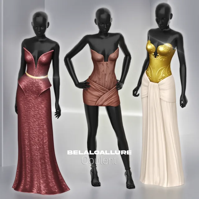 Vista previa de Colección Belaloallure_Opulent cc, crear un sim de belaloallure3 para Los Sims 4.