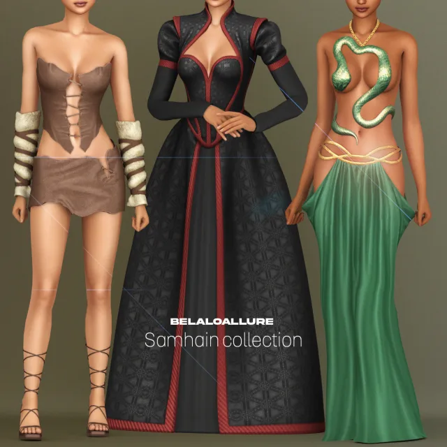 Vista previa de Colección Belaloallure_Samhain cc, crear un sim de belaloallure3 para Los Sims 4.