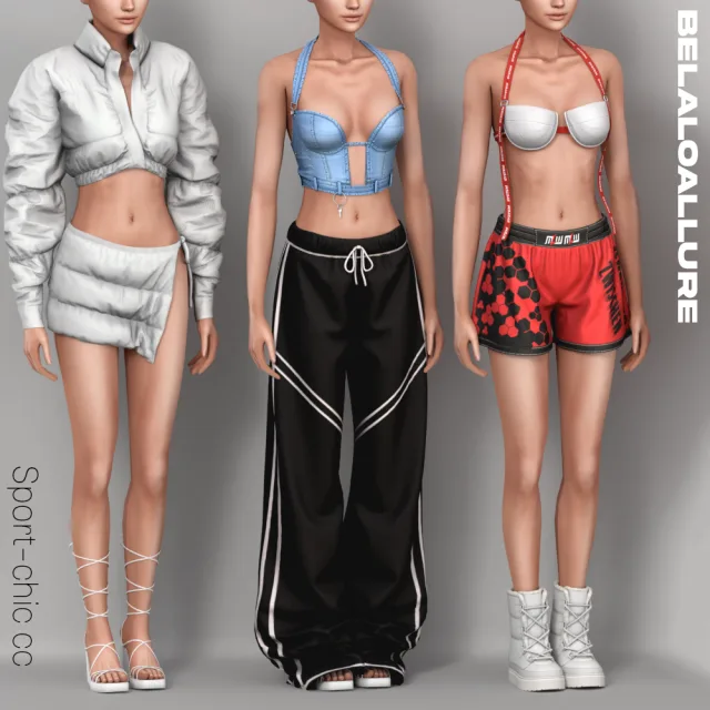 Vista previa de Colección Belaloallure_Sport_chic cc, crear un sim de belaloallure3 para Los Sims 4.