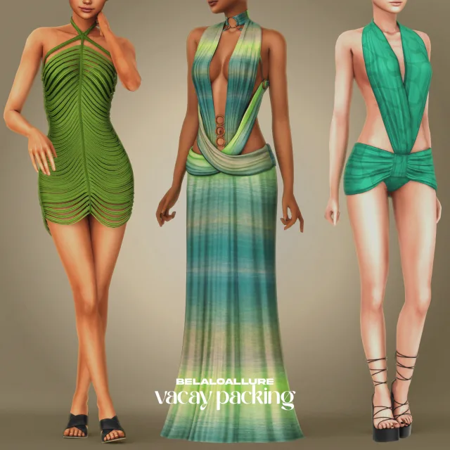 Vista previa de Colección Belaloallure_Vacay packing cc, crear un sim de belaloallure3 para Los Sims 4.