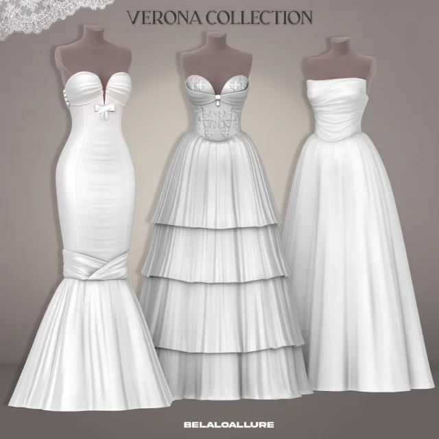 Vista previa de Colección Belaloallure_Verona bridal, crear un sim de belaloallure3 para Los Sims 4.