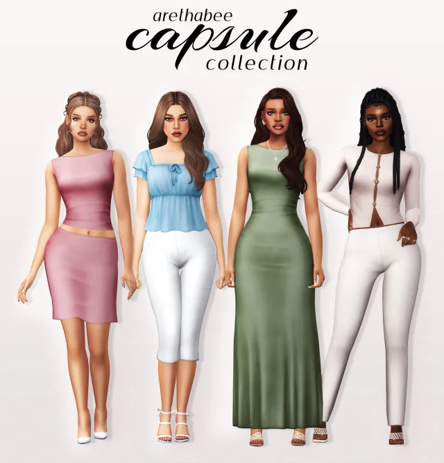 Vista previa de Colección capsule, crear un sim de arethabee para Los Sims 4.