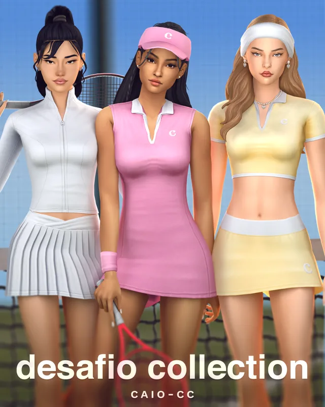 Vista previa de Colección Desafio, crear un sim de caio-cc para Los Sims 4.
