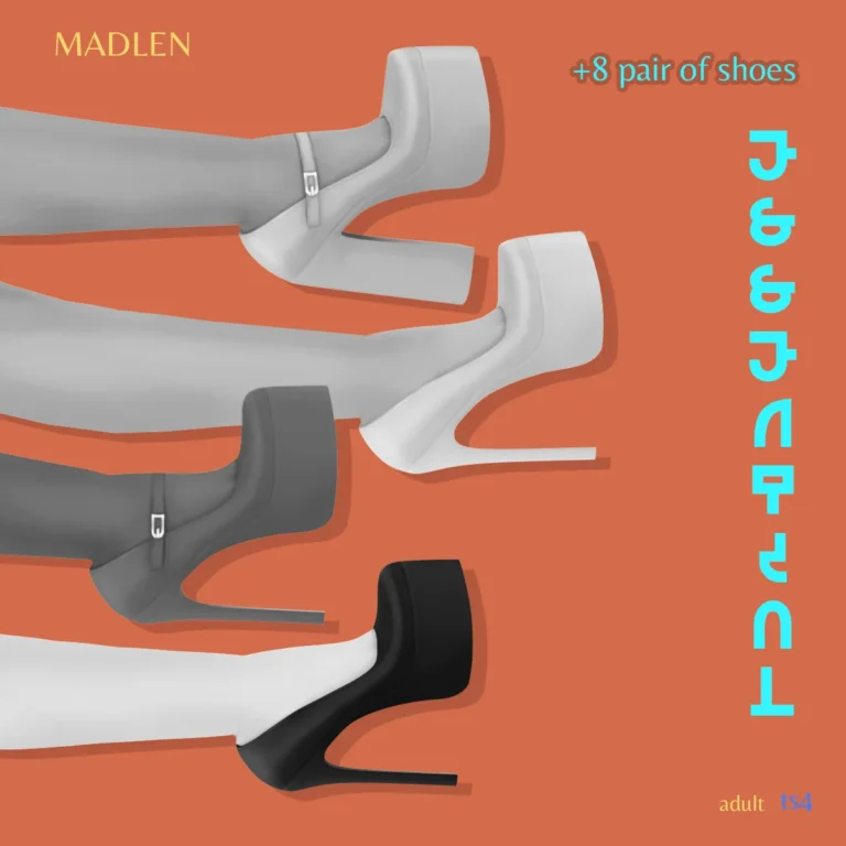 Vista previa de Colección essential pumps collection this, zapatos de madlensims para Los Sims 4.