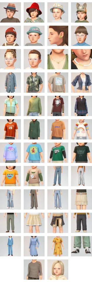 Vista previa de Colección July/August/September 2025 Releases, contenido personalizado de its-adrienpastel para Los Sims 4.