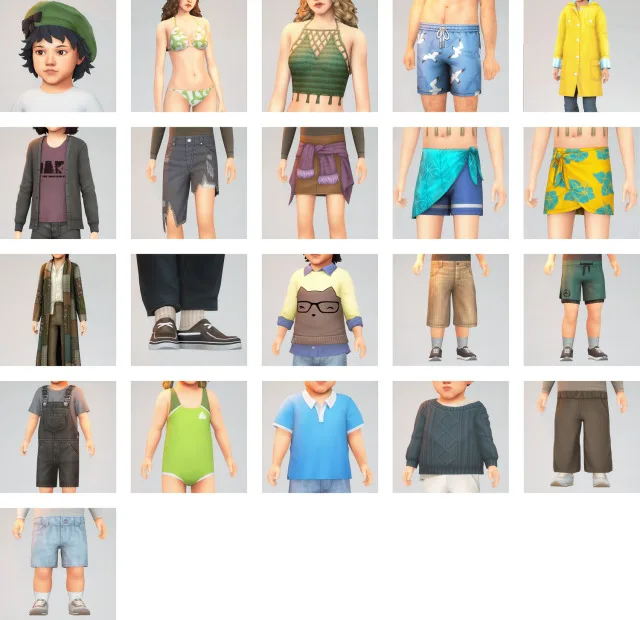 Vista previa de Colección June 2025 Releases, contenido personalizado de its-adrienpastel para Los Sims 4.